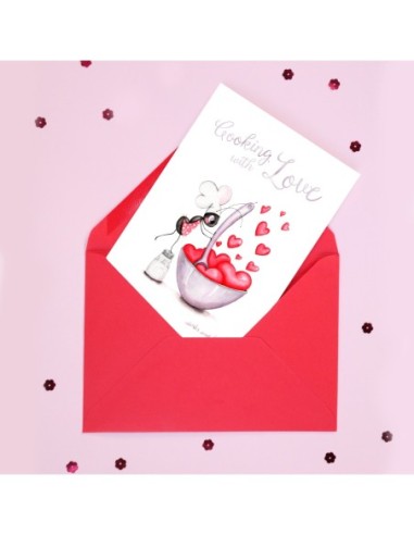tarjeta cooking with love